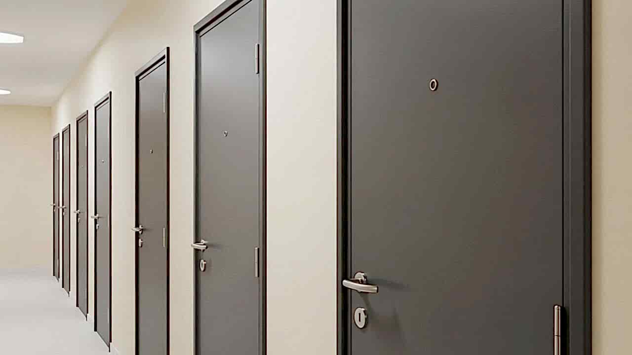 Koridorlar ve Yatakhaneler için Ses Yalıtımlı Kapılar