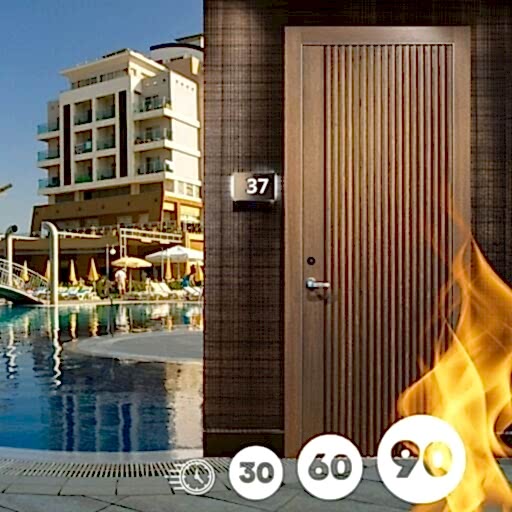 Yangına Dayanıklı Otel Kapıları