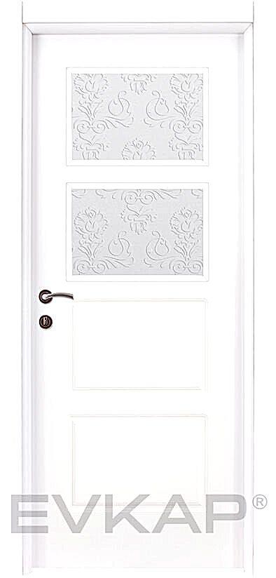 PVC-117 Bute Beyaz Pvc Kapı
