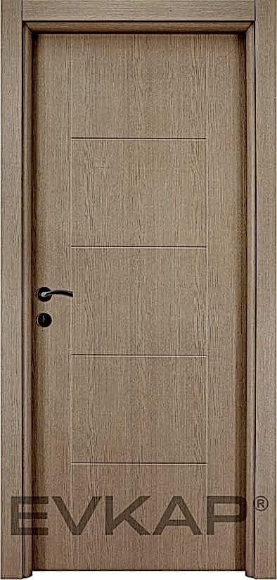 PVC-126 Beyaz Freze Meşe Pvc Kapı