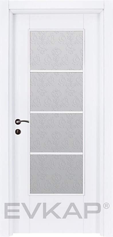 PVC-135 Bute Beyaz Pvc Kapı